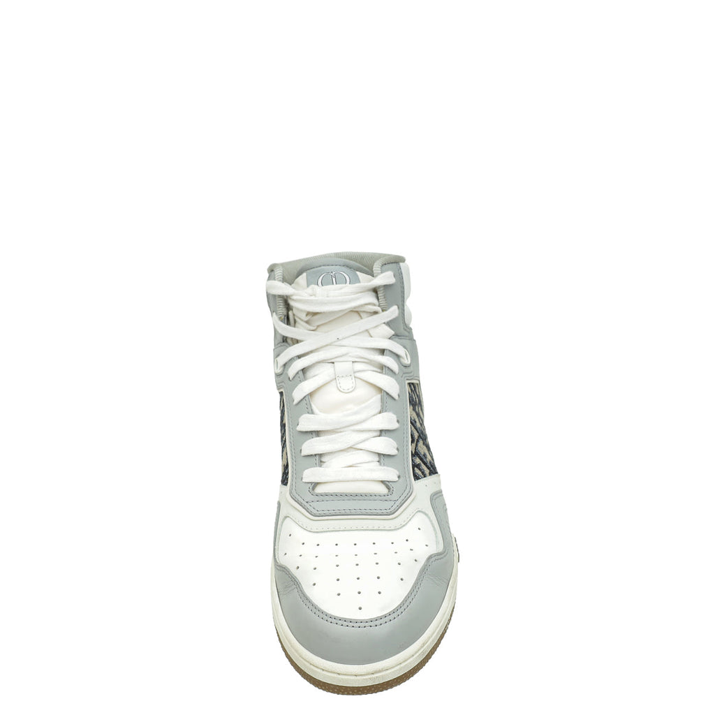 Christian Dior Bicolor B27 Oblique Galaxy Ankle Sneaker 43