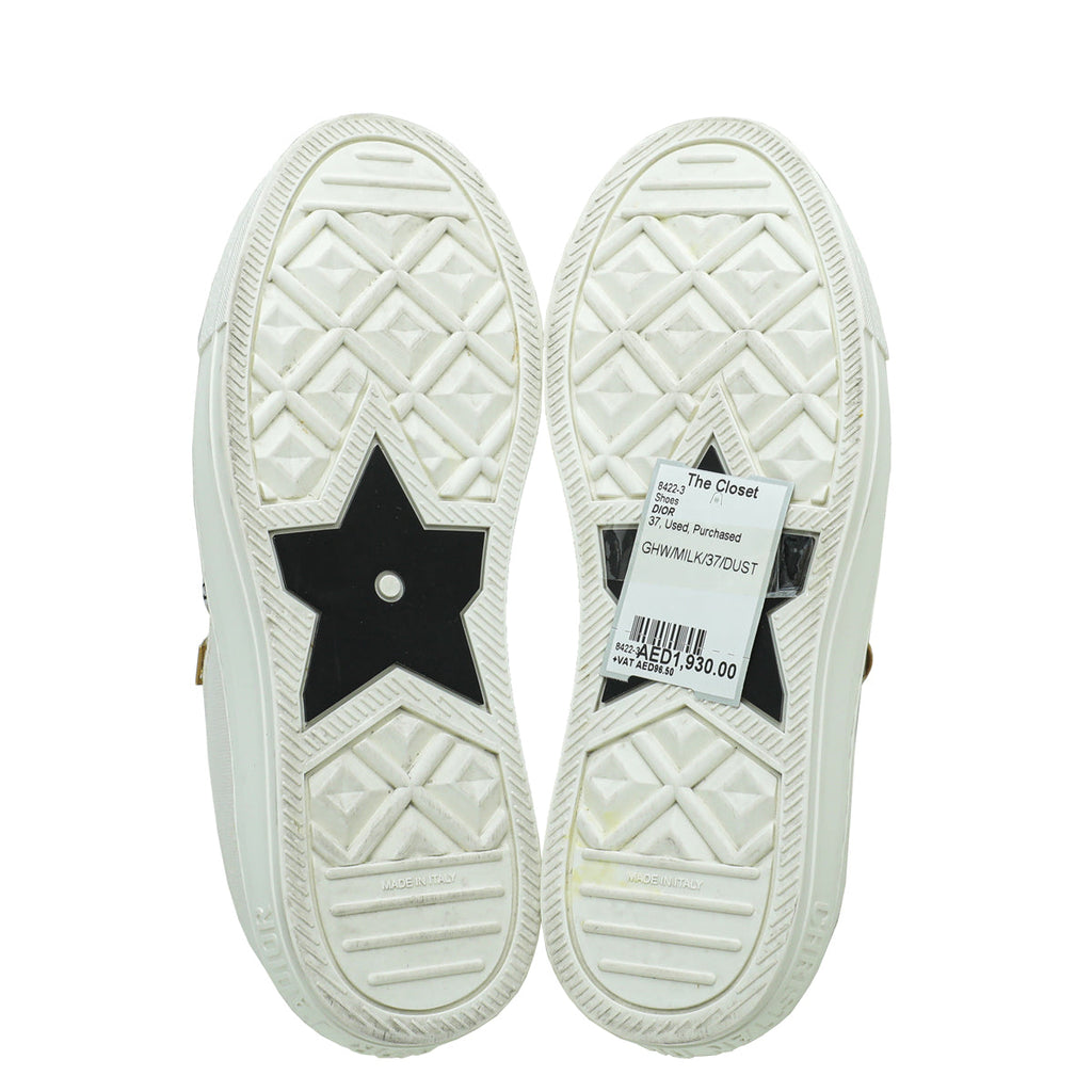 Christian Dior Milk Walk'n'Dior Low Top Sneaker 37