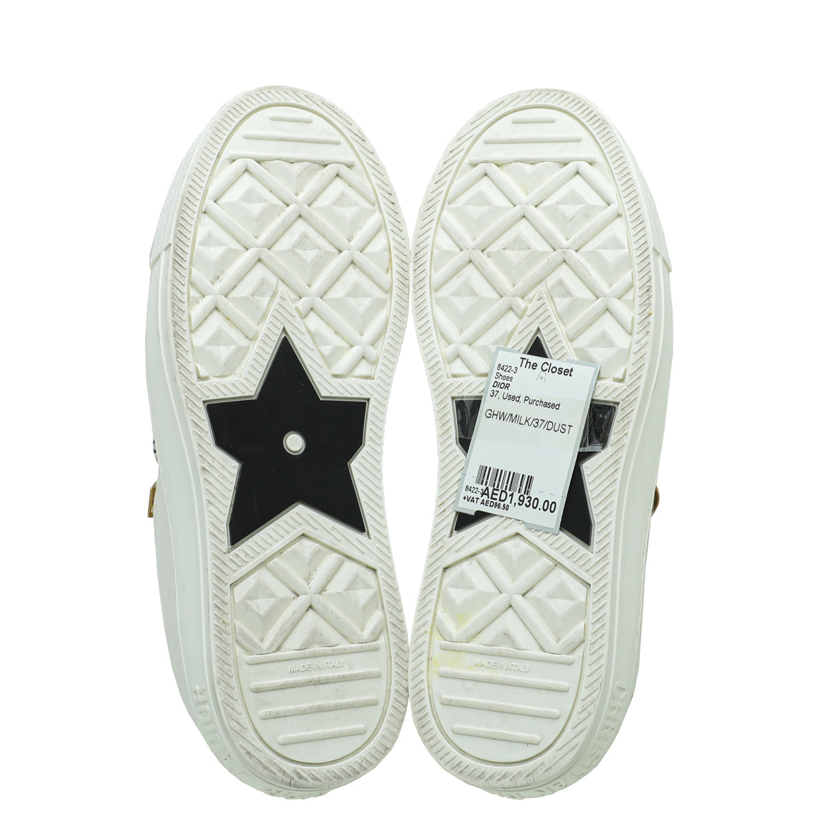 Christian Dior Milk Walk'n'Dior Low Top Sneaker 37