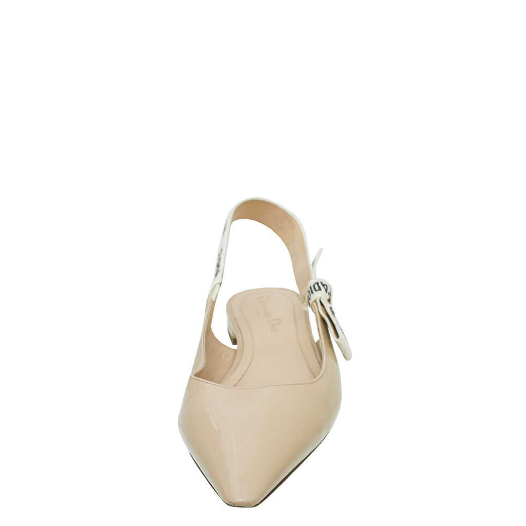 Christian Dior Nude J'Adior Flat Slingback 38