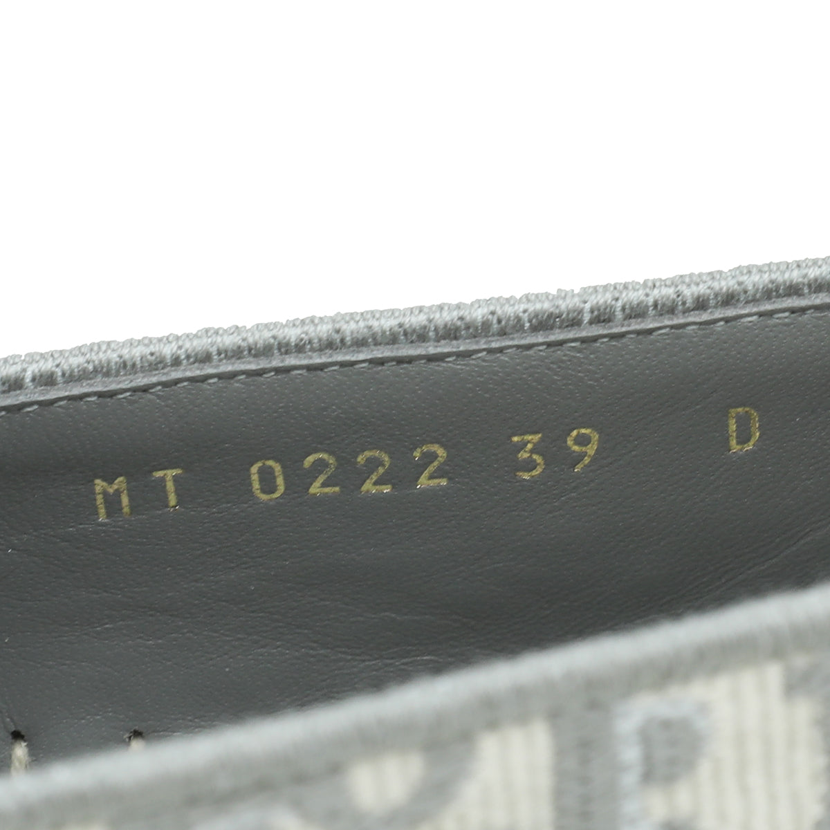 Christian Dior Grey Oblique Embroidered Granville Espadrille 39