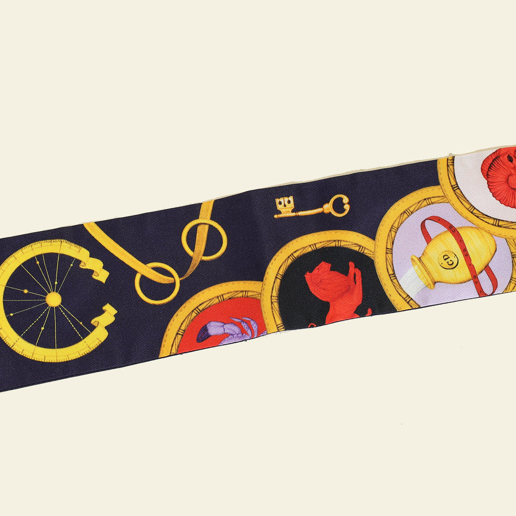 Christian Dior Multicolor Astrologie Silk Twilly