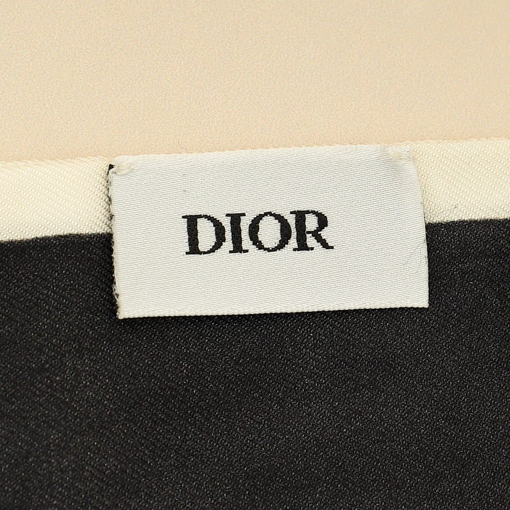 Christian Dior Multicolor Silk ABCDior Y Yin Yang Mitzah Scarf