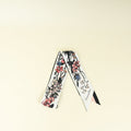 Christian Dior Multicolor D-Floral Mitzah Silk Twilly