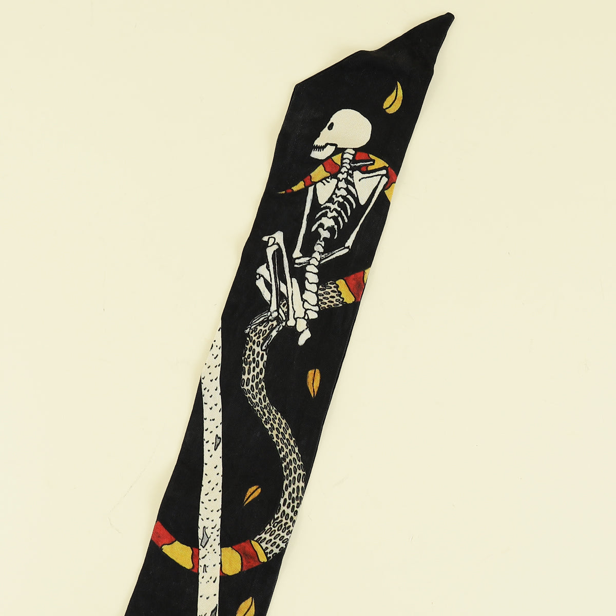 Christian Dior Black Multicolor "Death Motherpeace Tarot" Mitzah Scarf