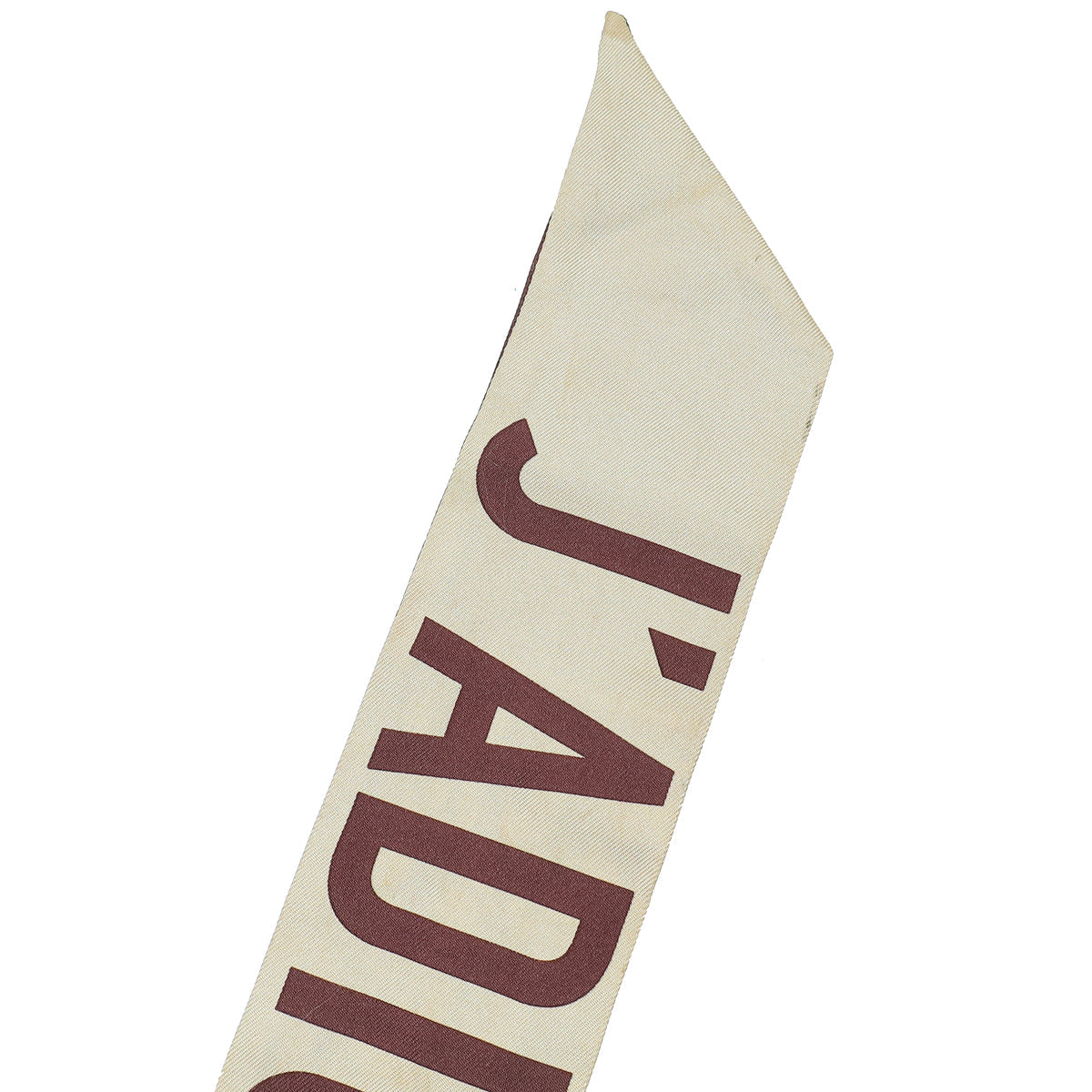 Christian Dior Burgundy Silk Oblique Mitzah Scarf