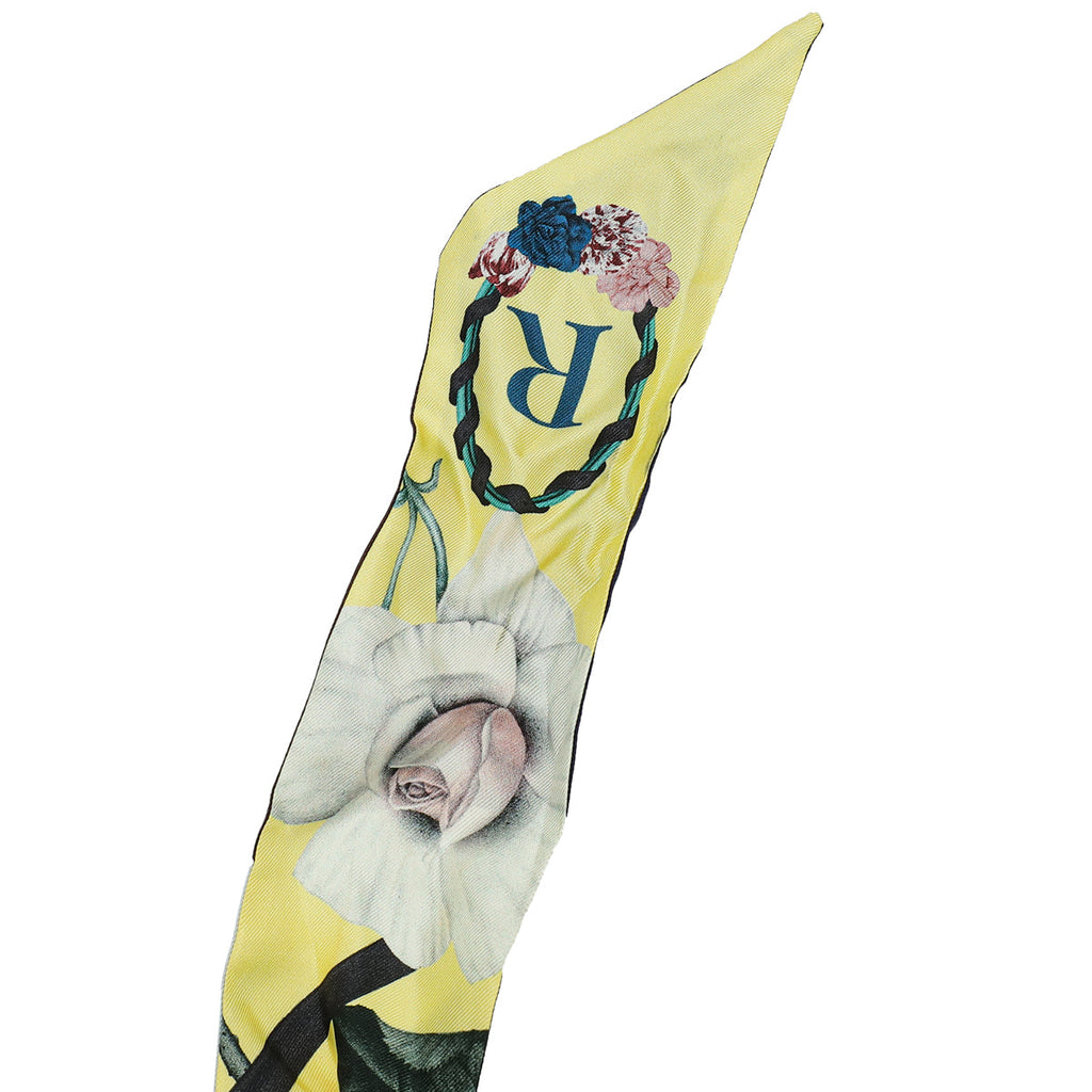 Christian Dior Multicolor Silk ABCDior "R" Mitzah Scarf