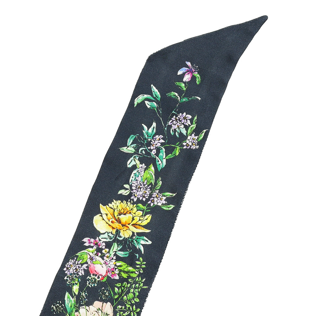 Christian Dior Multicolor D-Floral Mitzah Silk Twilly