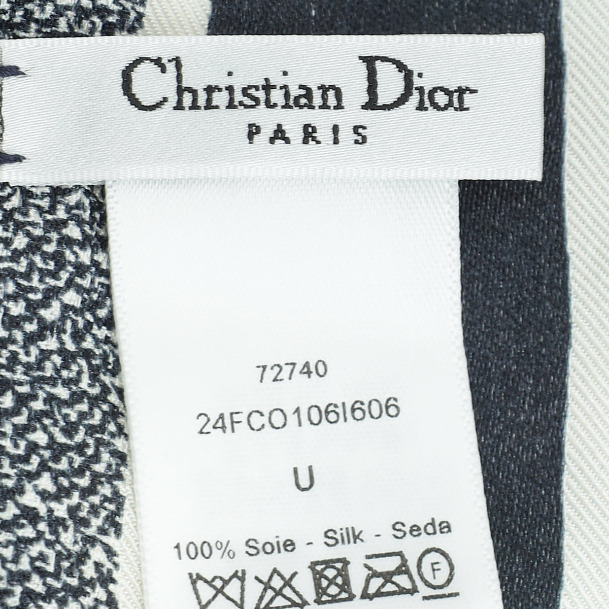 Christian Dior Multicolor D-Floral Mitzah Silk Twilly