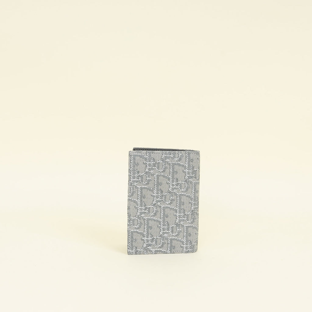 Christian Dior Bicolor Oblique Bifold Card Holder