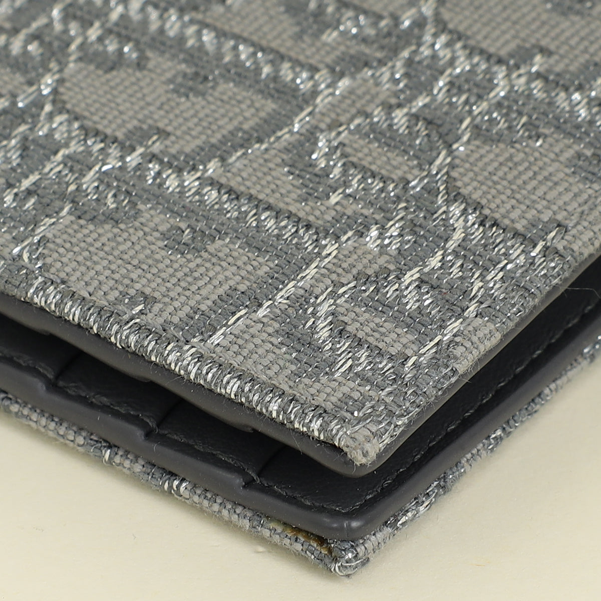 Christian Dior Bicolor Oblique Bifold Card Holder