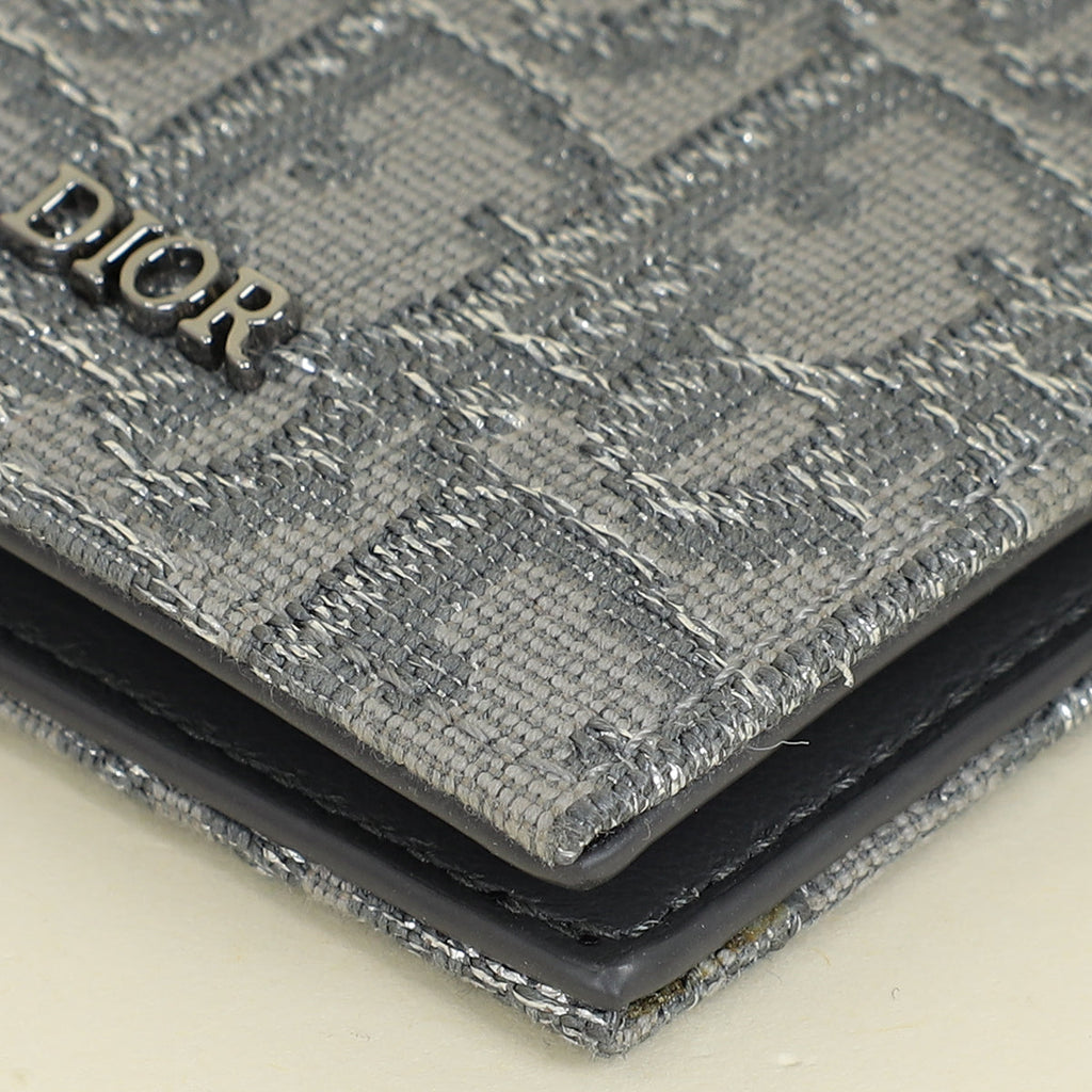 Christian Dior Bicolor Oblique Bifold Card Holder