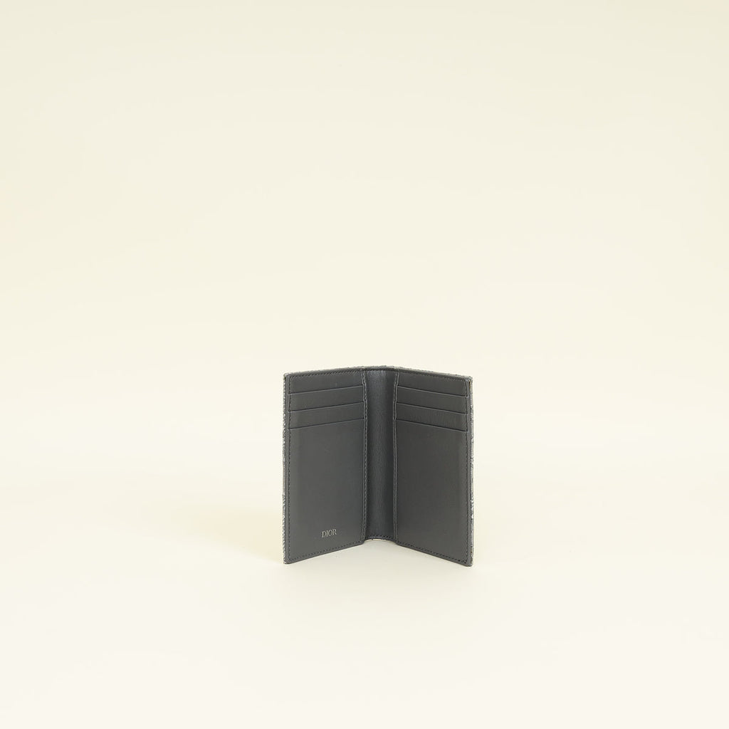Christian Dior Bicolor Oblique Bifold Card Holder