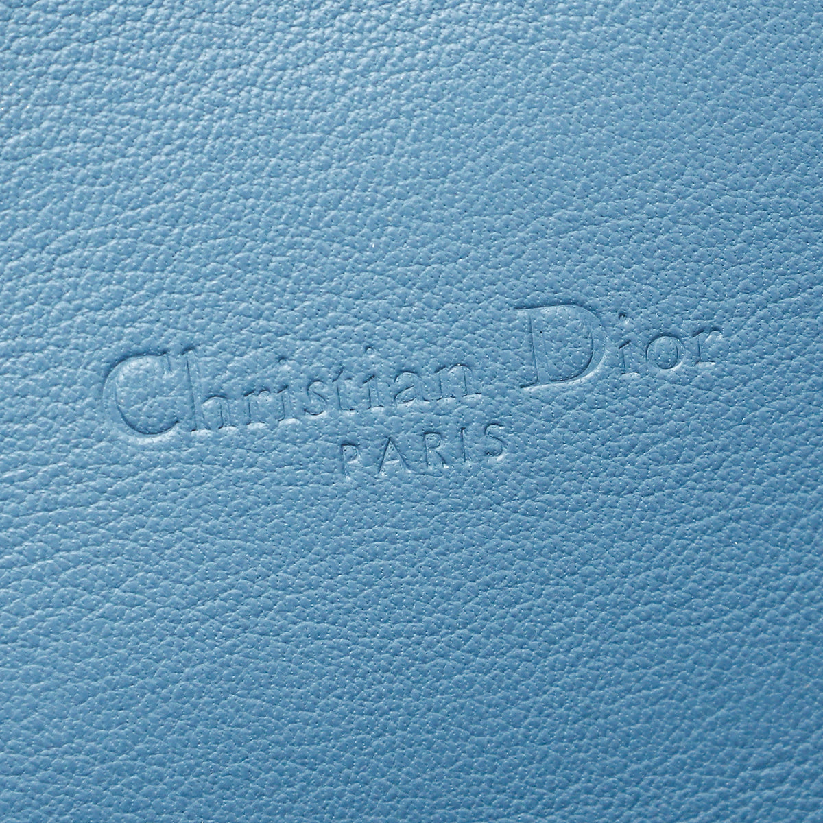 Christian Dior Cloud Blue Lady Dior 5 Gusset Chain Wallet