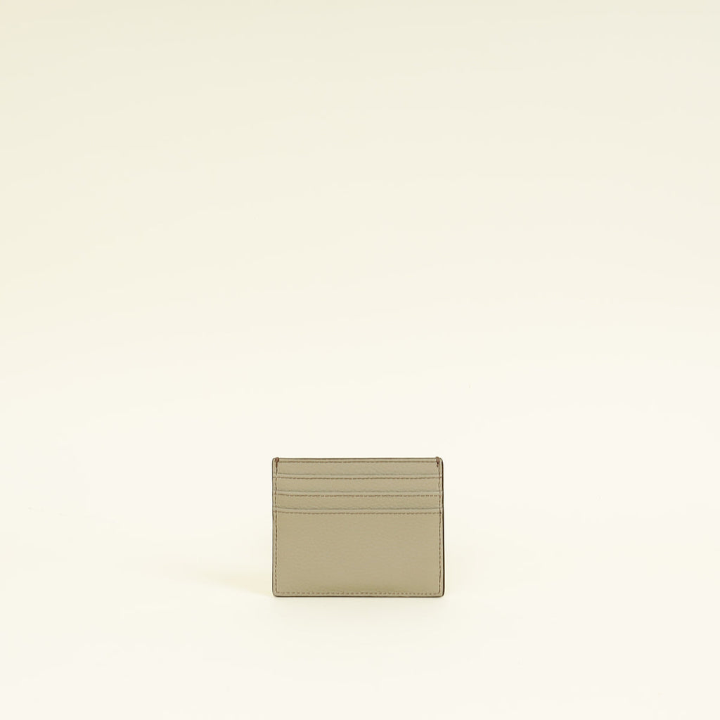 Christian Dior Beige Grey Caro Card Holder