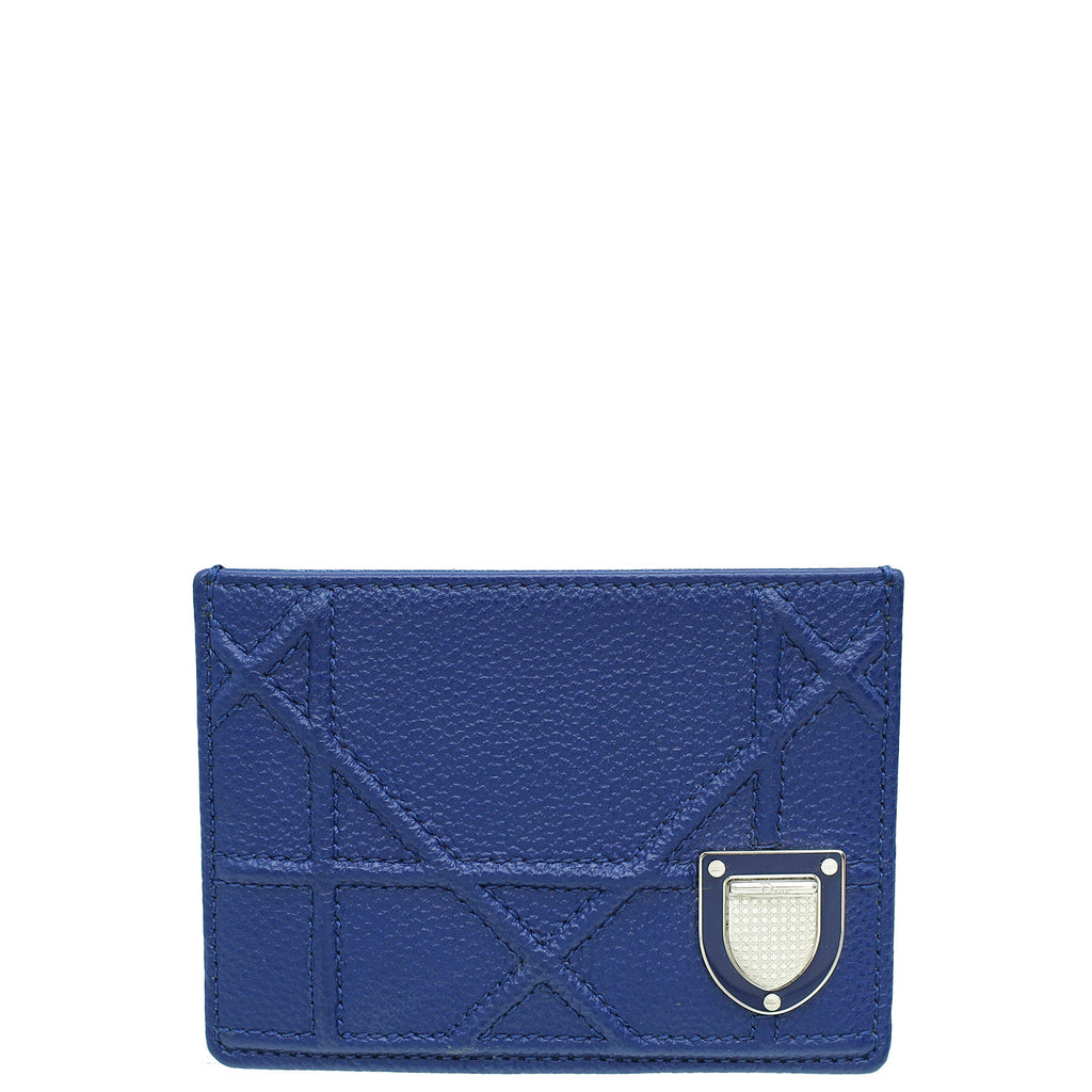 Christian Dior Blue Diorama Card Holder