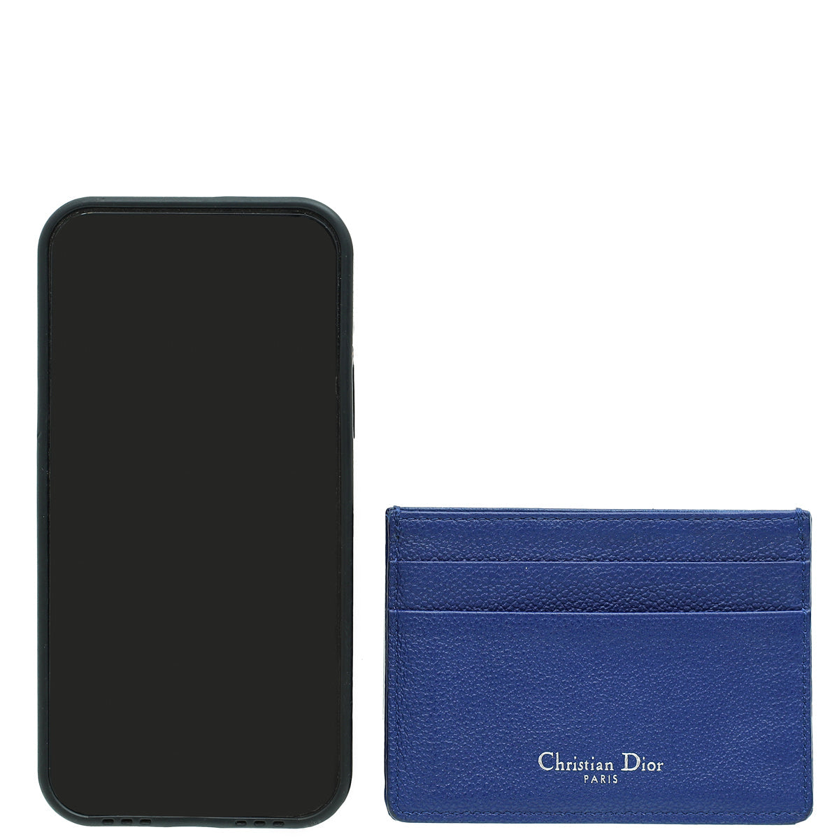 Christian Dior Blue Diorama Card Holder