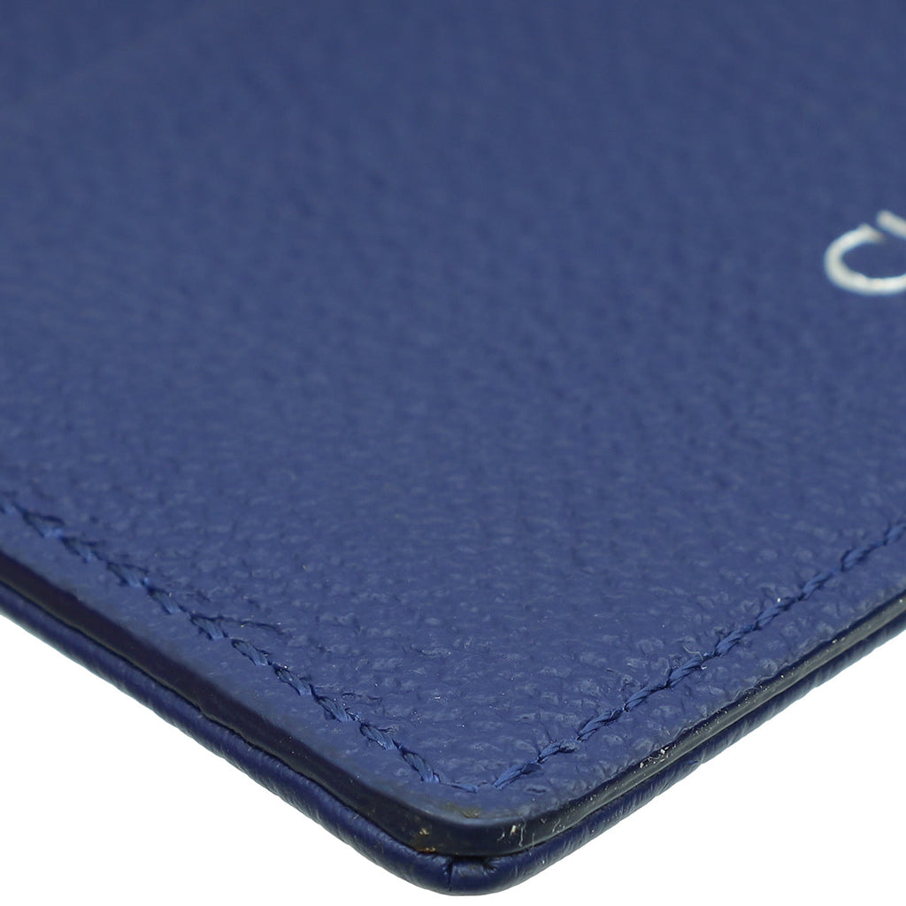 Christian Dior Blue Diorama Card Holder