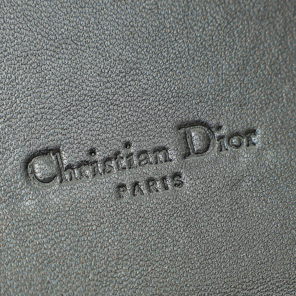 Christian Dior Black Cannage Diorling Chain Wallet