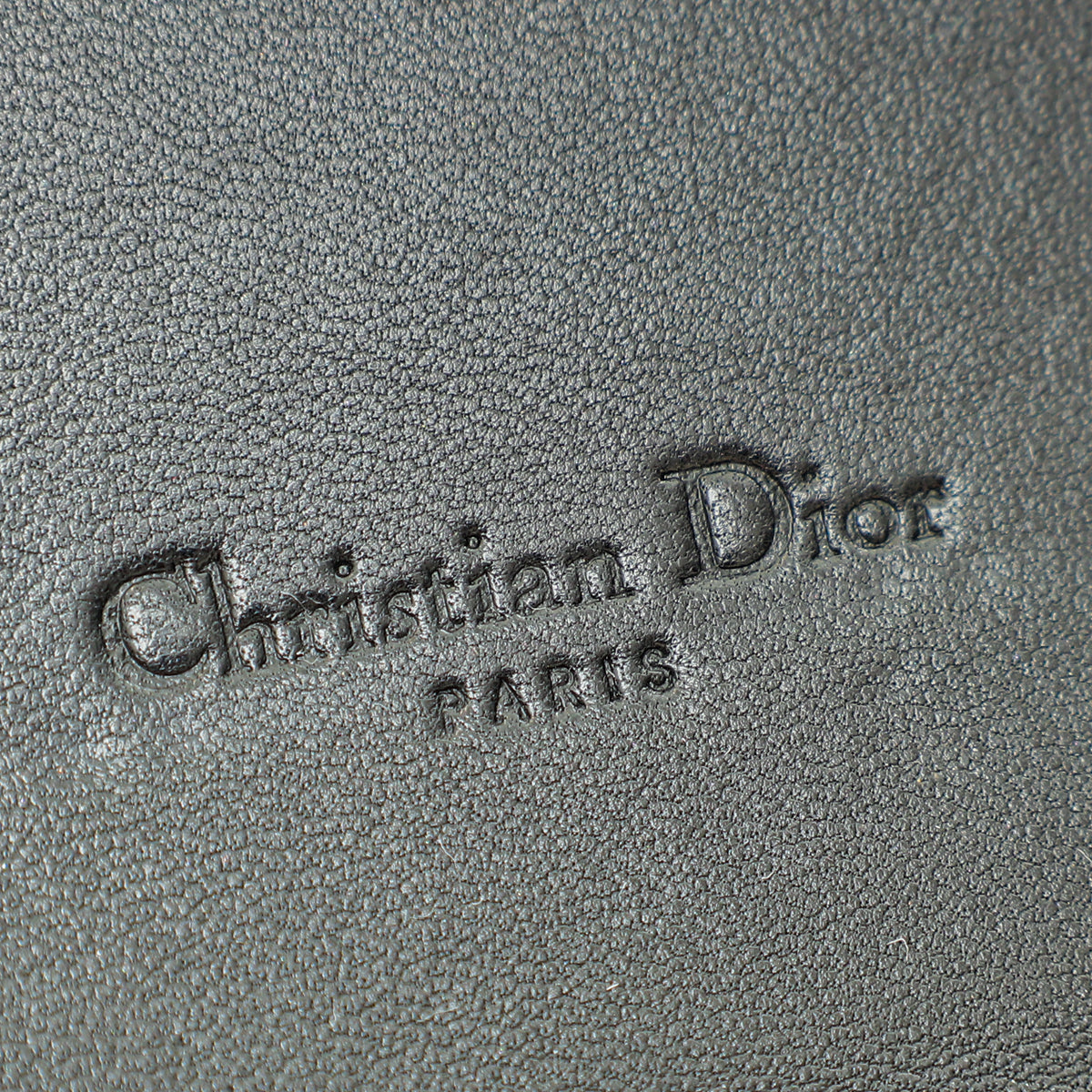 Christian Dior Black Cannage Diorling Chain Wallet