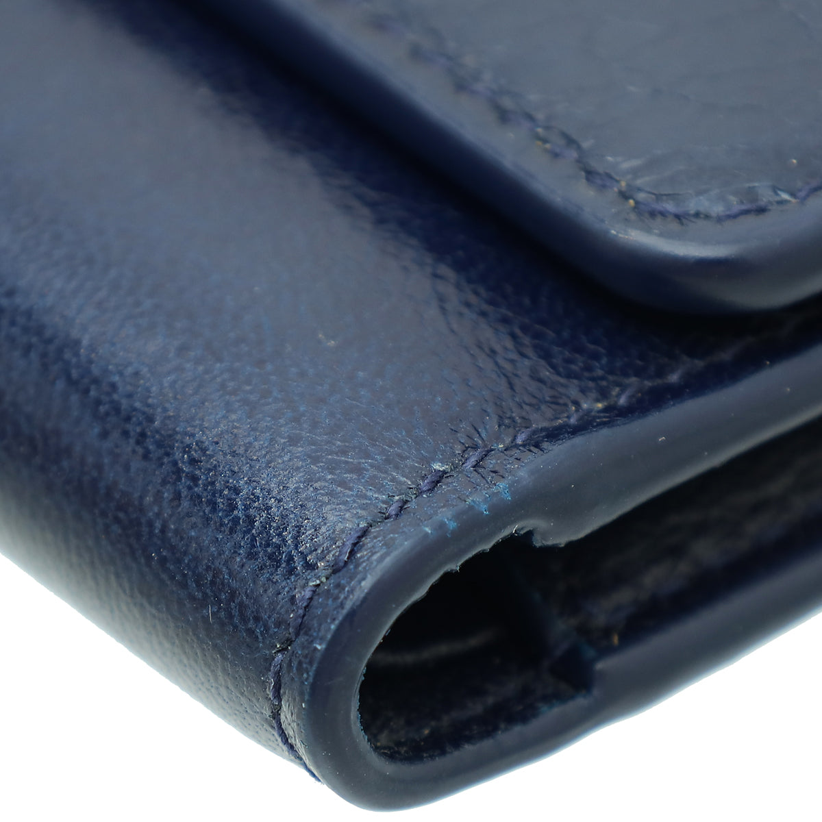 Christian Dior Navy Blue 30 Montaigne Lotus Wallet