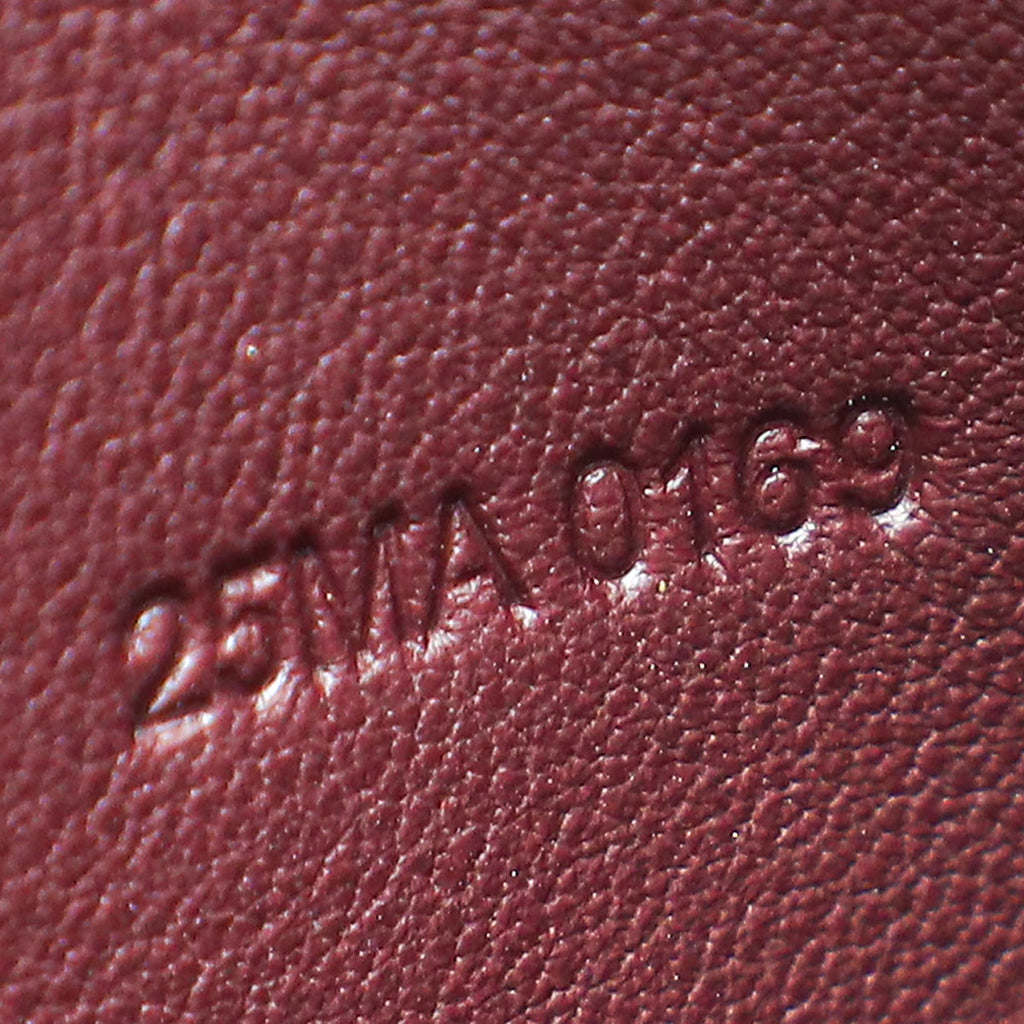 Christian Dior Burgundy Lady Dior 5 Gusset Card Holder