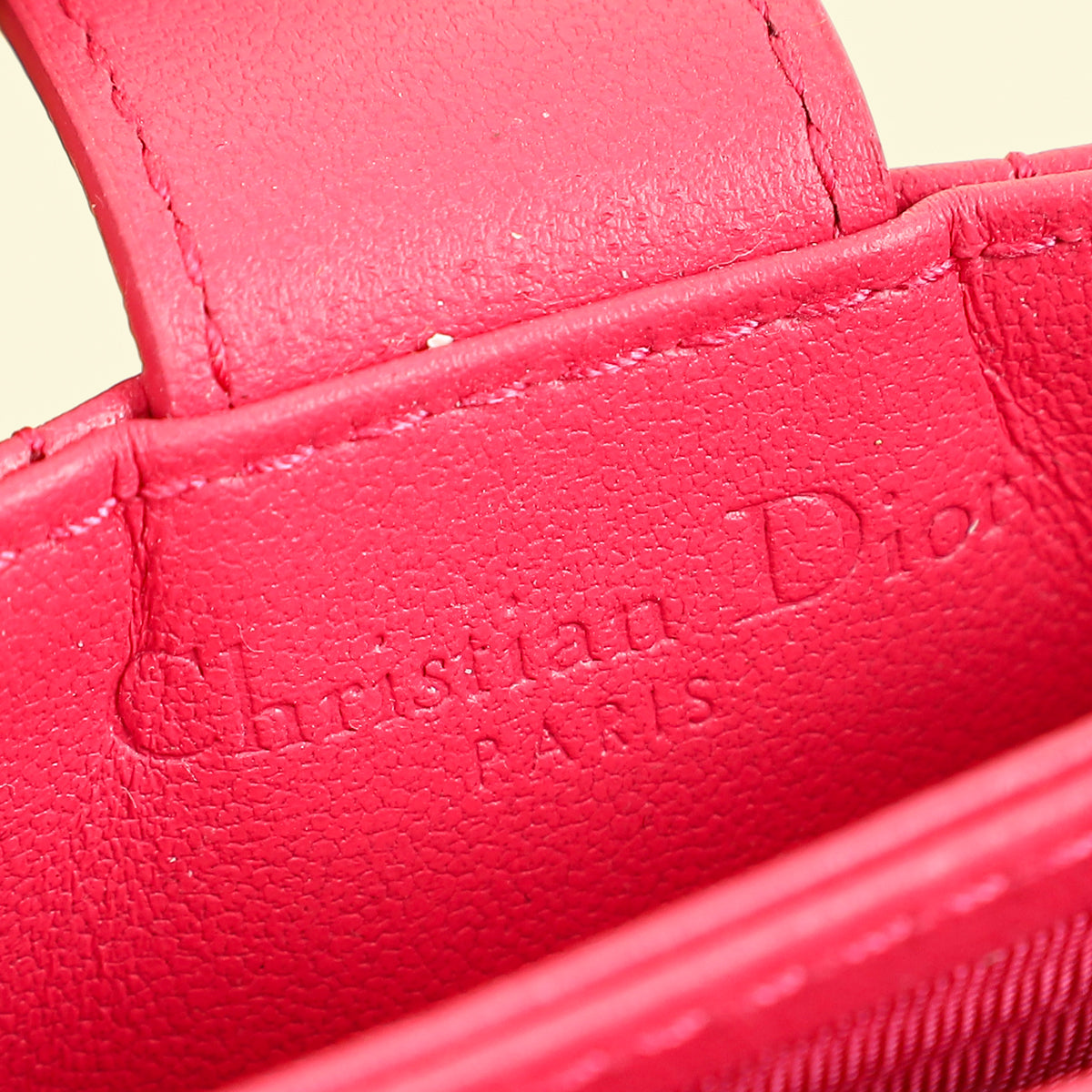 Christian Dior Pink Lady Dior 5 Gusset Card Holder