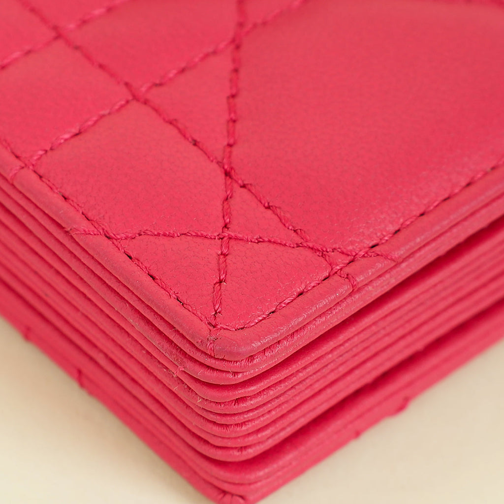 Christian Dior Pink Lady Dior 5 Gusset Card Holder