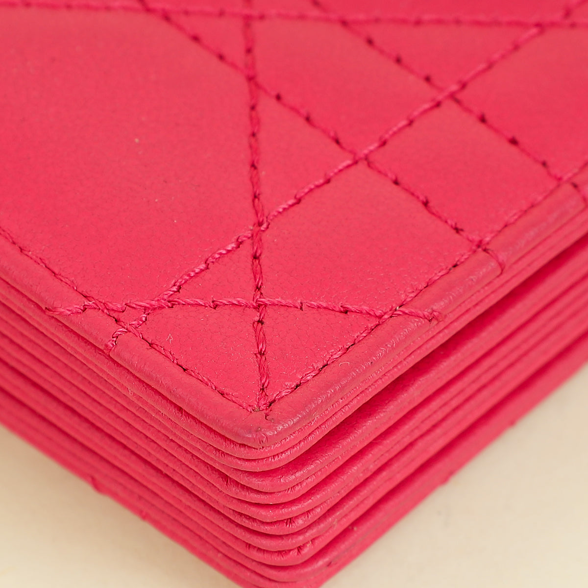 Christian Dior Pink Lady Dior 5 Gusset Card Holder
