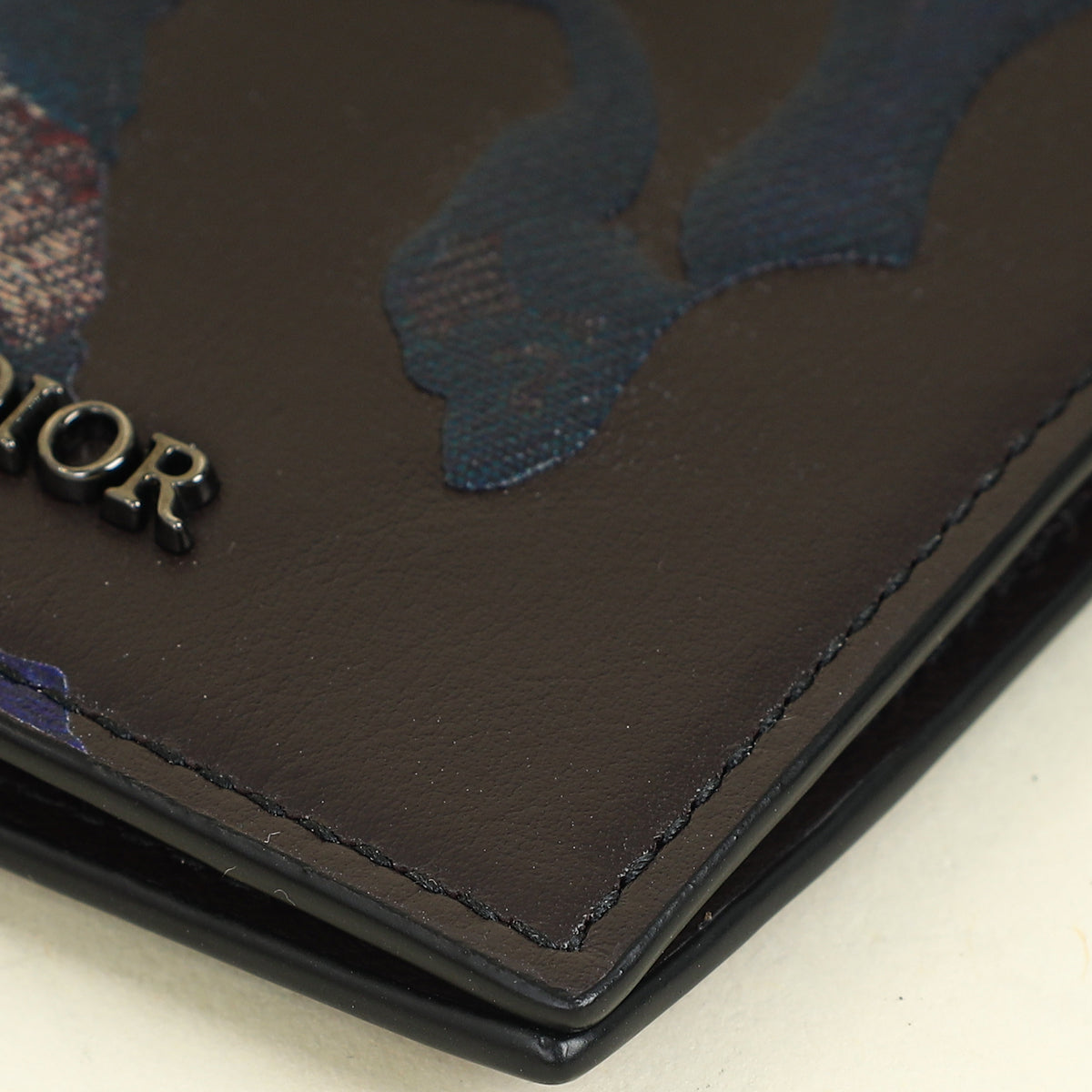 Christian Dior Bicolor By Peter Doig Camouflage Bifold Card Holder