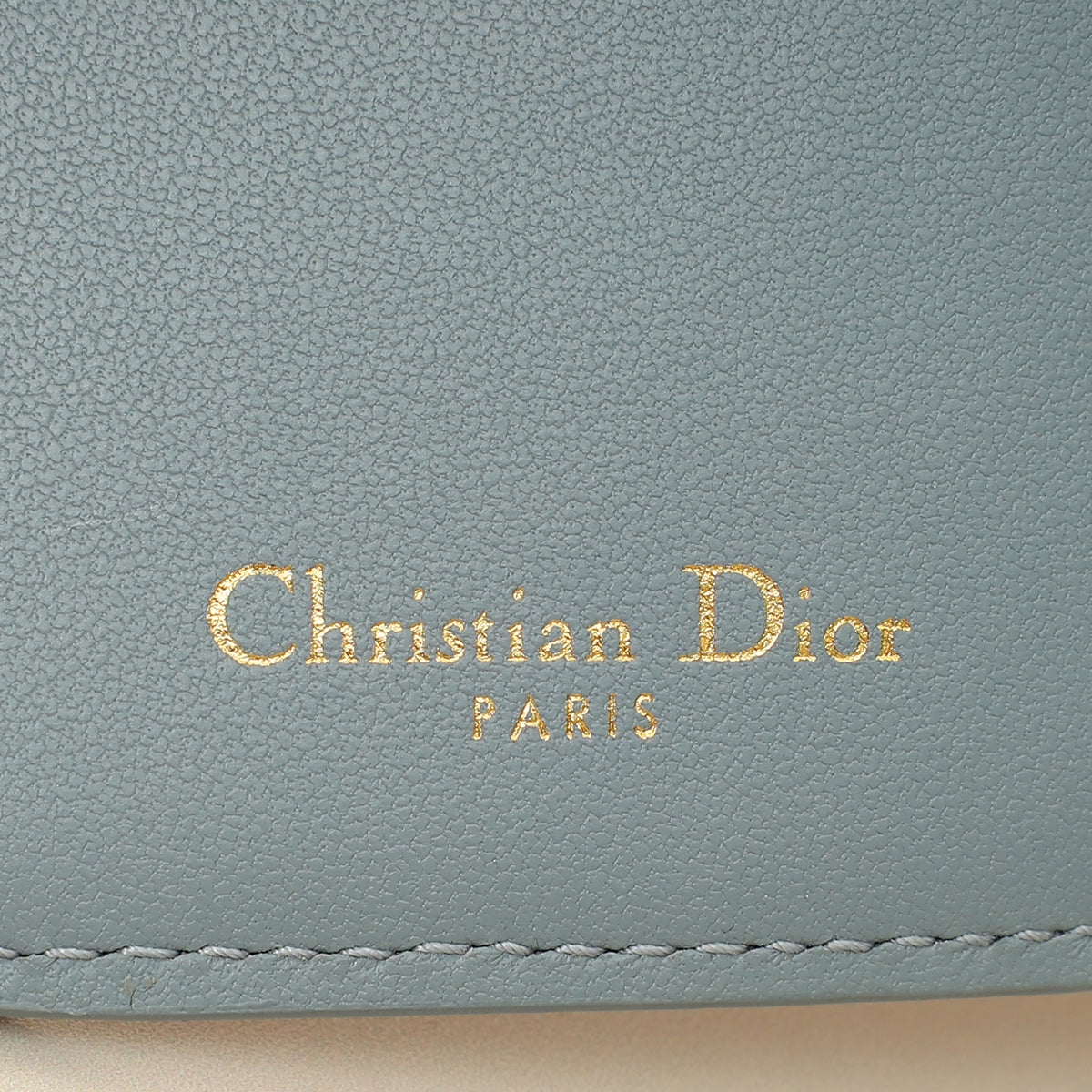 Christian Dior Cloud Blue Caro Scarlet Wallet