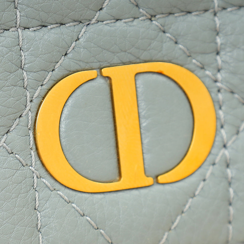 Christian Dior Cloud Blue Caro Scarlet Wallet