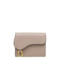 Christian Dior Rose De Venise Saddle Lotus Wallet