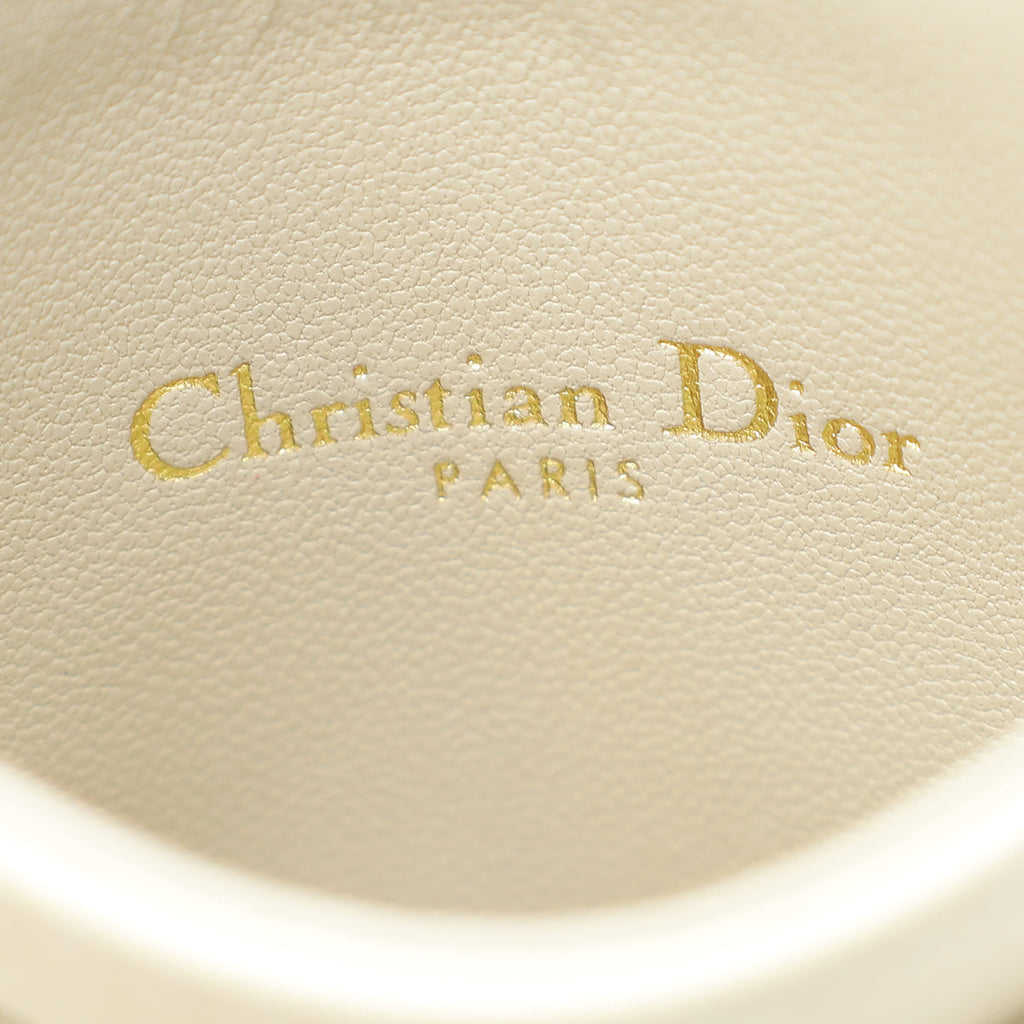 Christian Dior Greige Caro Freesia Card Holder