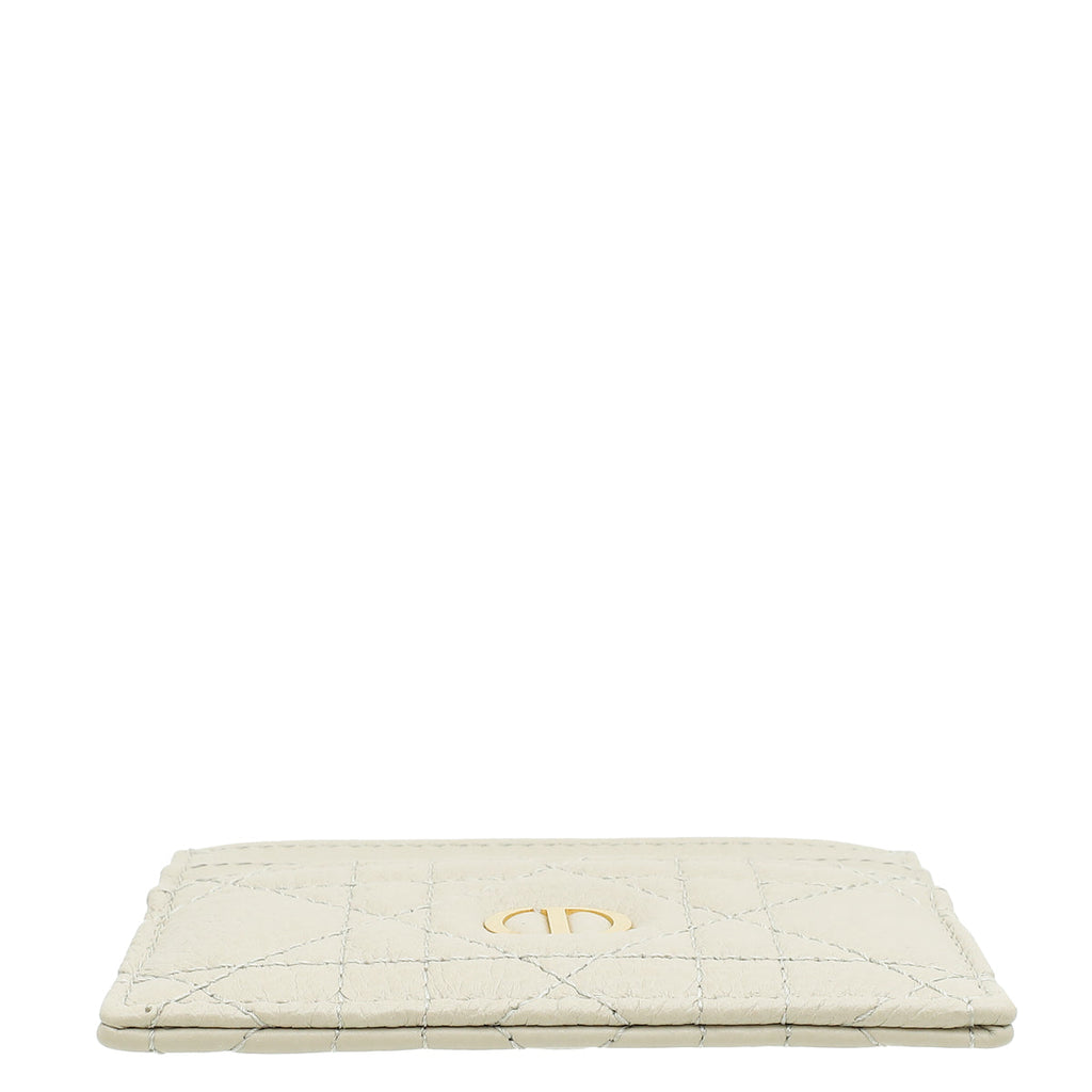 Christian Dior Greige Caro Freesia Card Holder