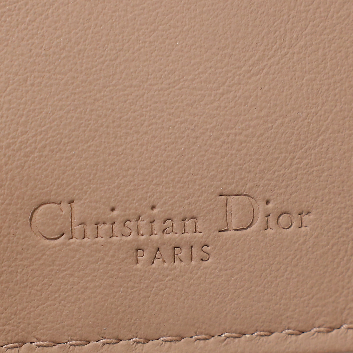 Christian Dior Blush Lady Dior Slim Long Wallet With Strap