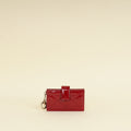 Christian Dior Cherry Red Lady Dior Jasmine Card Holder