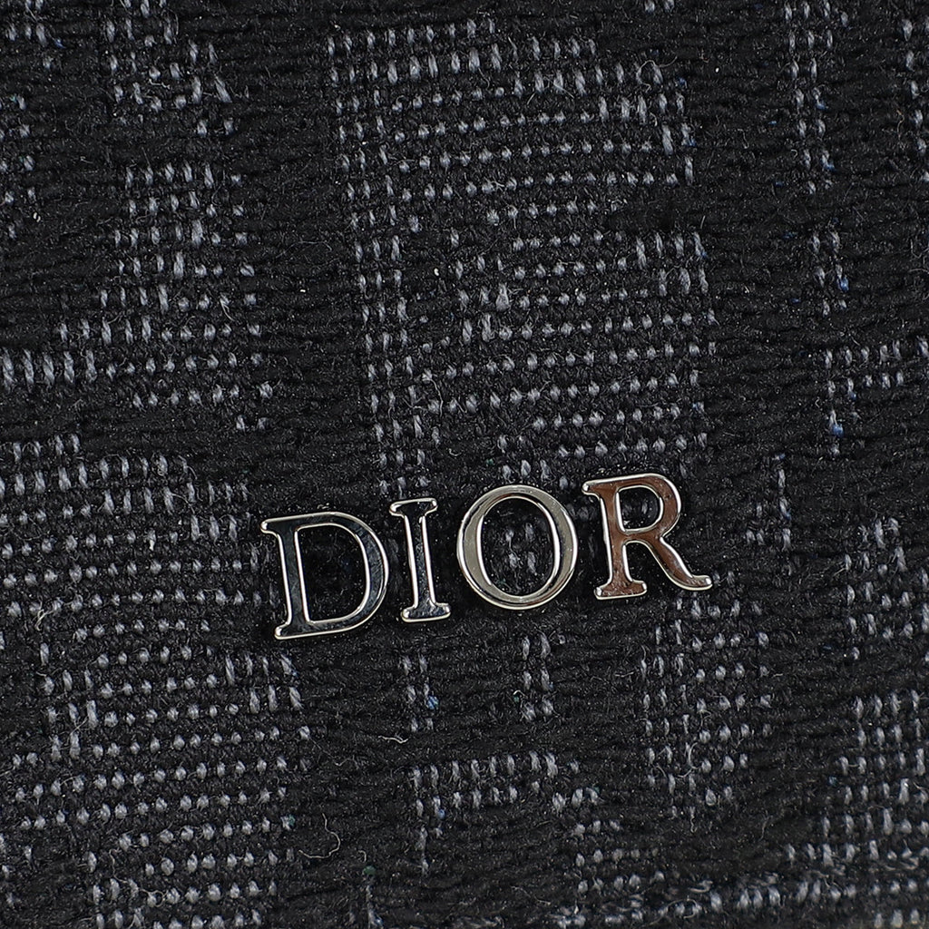 Christian Dior Black Oblique Vertical Wallet