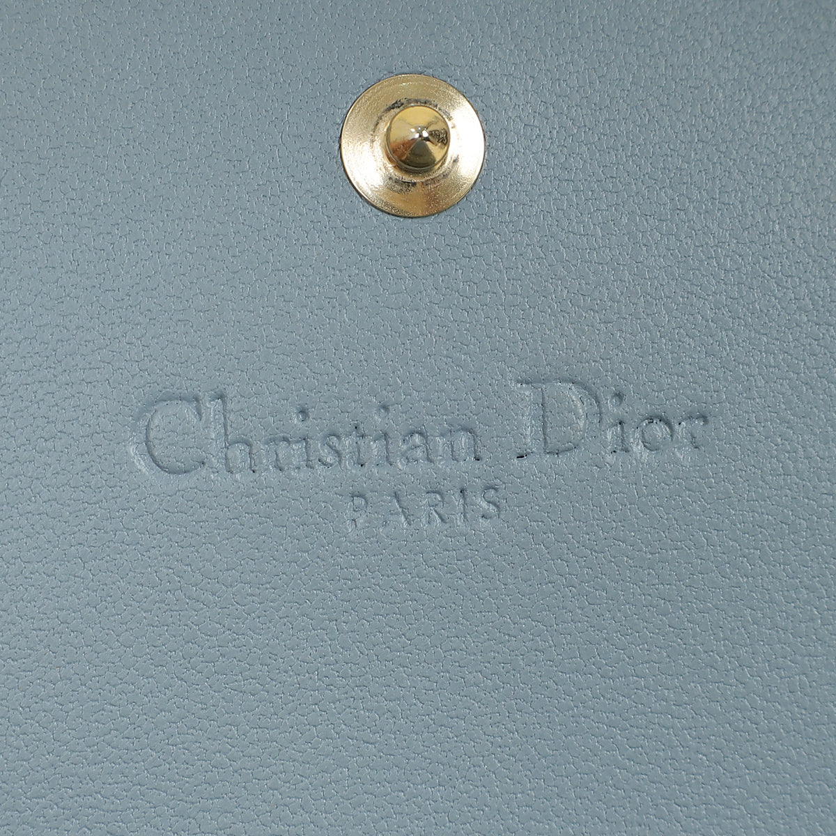 Christian Dior Grey Mini Lady Dior Gardenia Wallet