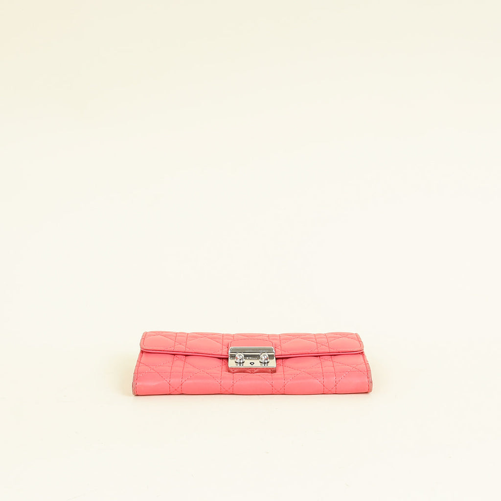 Christian Dior Pink Cannage Miss Dior Wallet