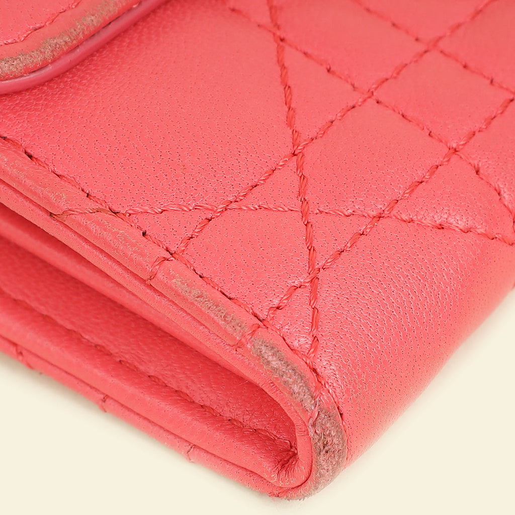 Christian Dior Pink Cannage Miss Dior Wallet