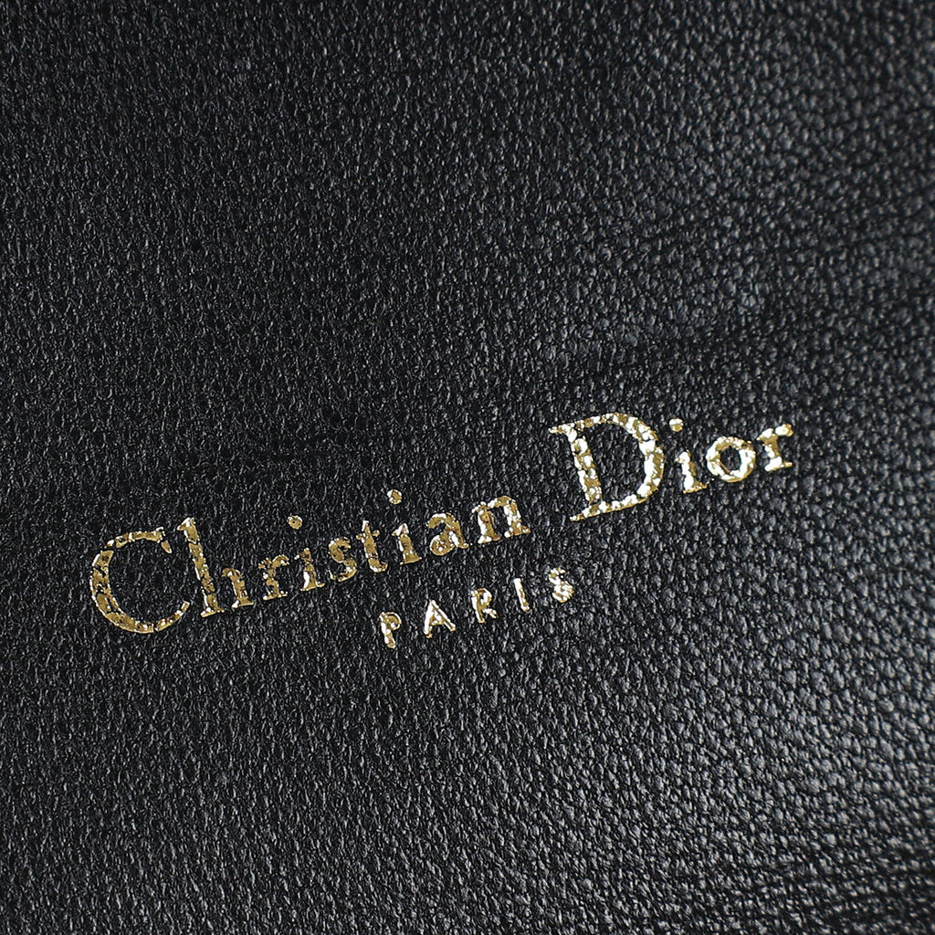 Christian Dior Black New Lock Chain Wallet