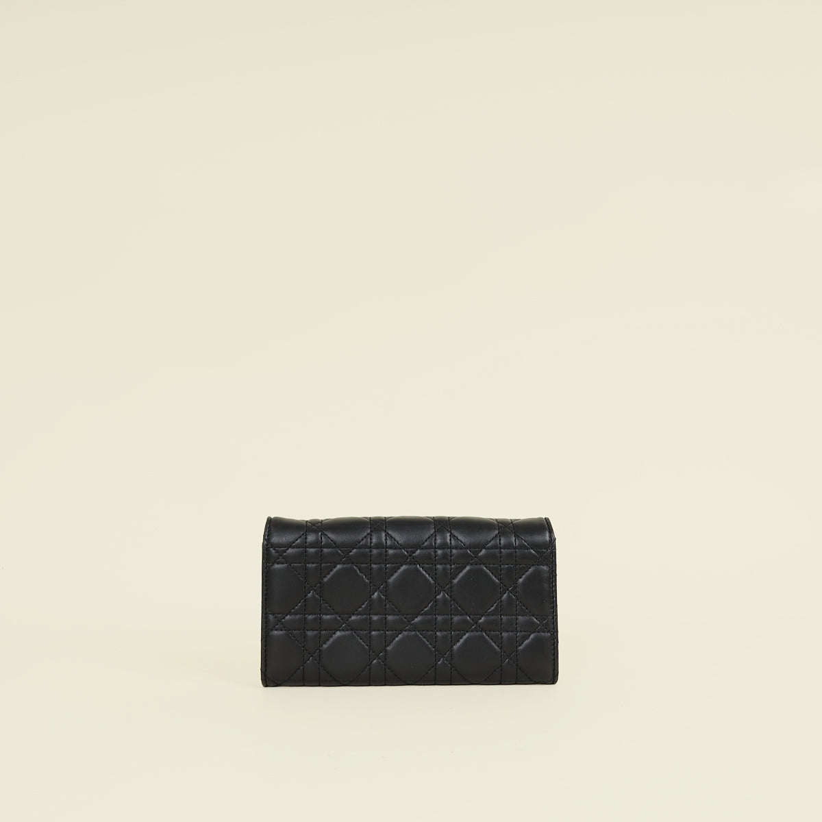 Christian Dior Black New Lock Chain Wallet