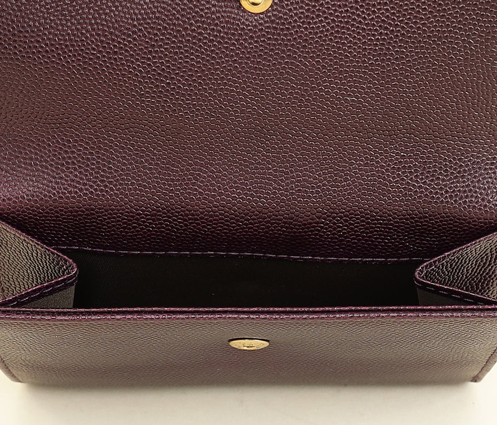 Christian Dior Dark Violet CD Leather Wallet