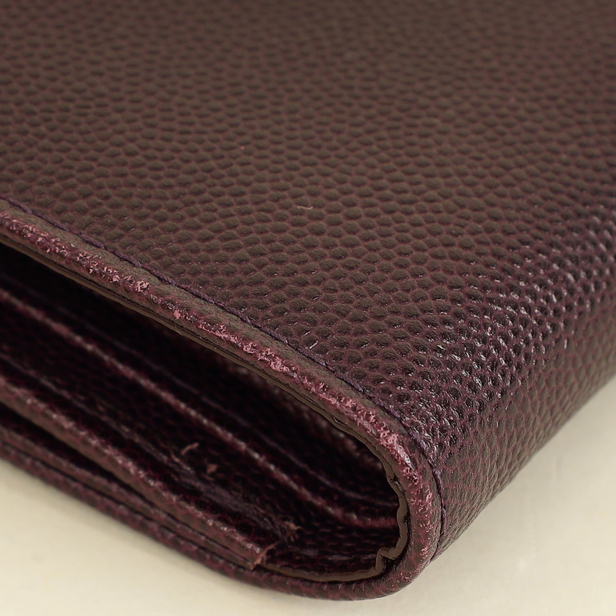Christian Dior Dark Violet CD Leather Wallet