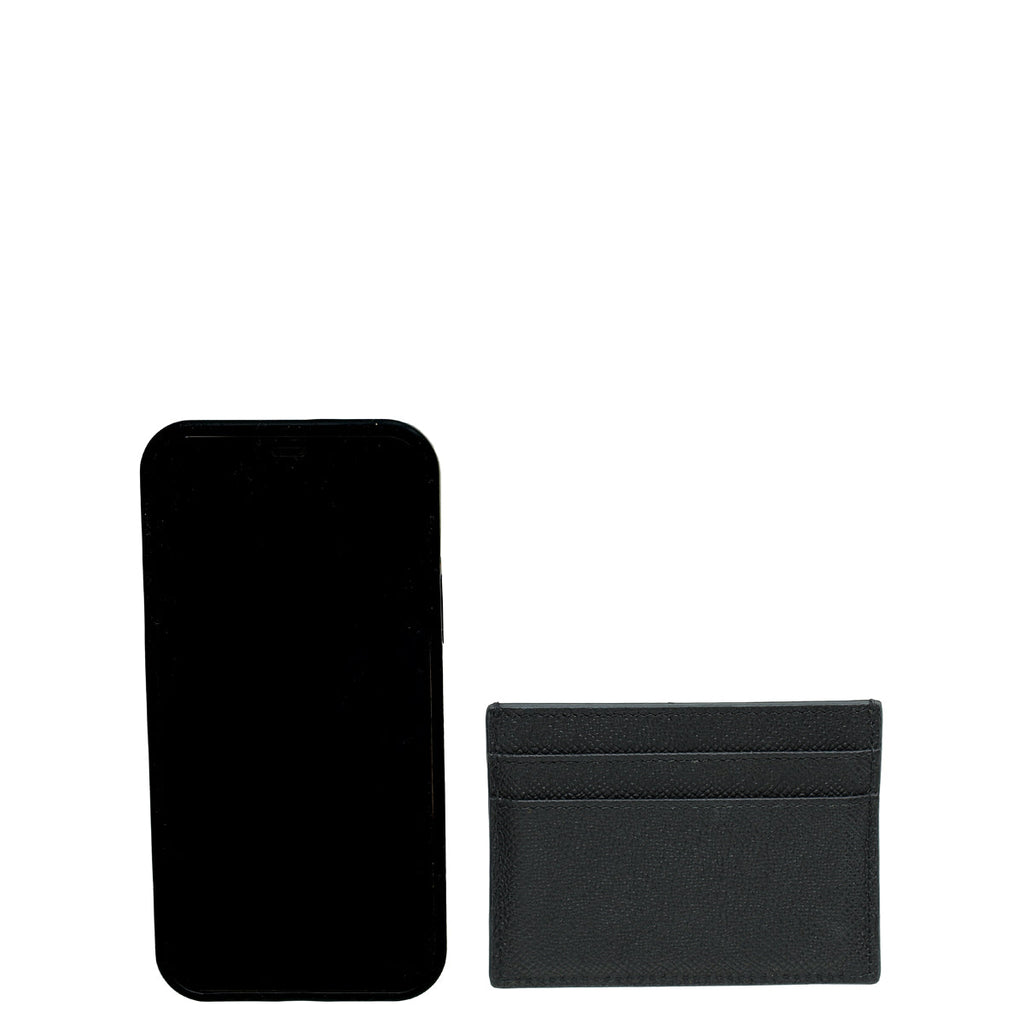 Christian Dior Black 30 Montaigne Card Holder