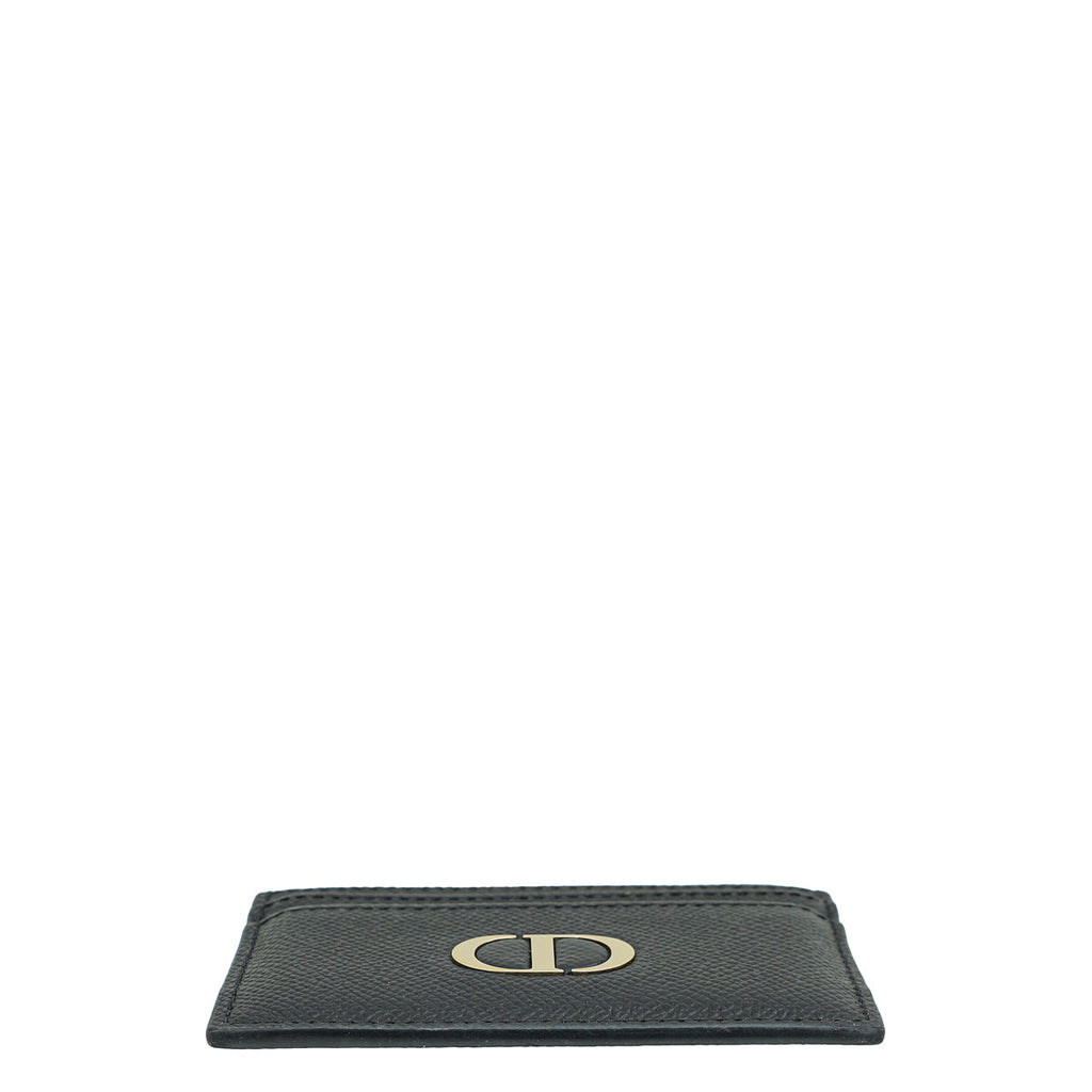 Christian Dior Black 30 Montaigne Card Holder