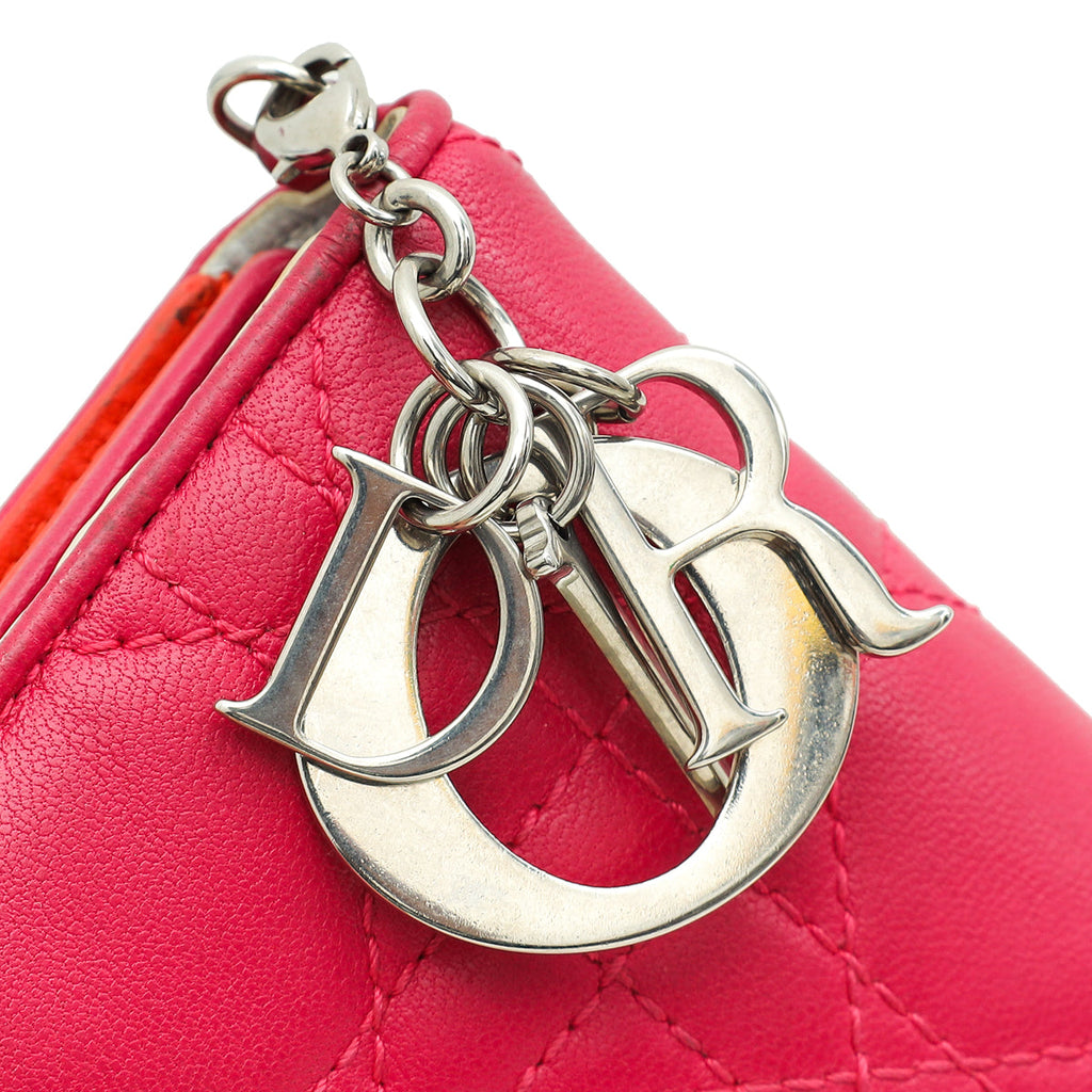 Christian Dior Tricolor Mania Compact Wallet