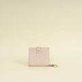 Christian Dior Light Pink Cannage Lady Dior French Wallet