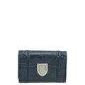 Christian Dior Indigo Blue Diorama Trifold Wallet